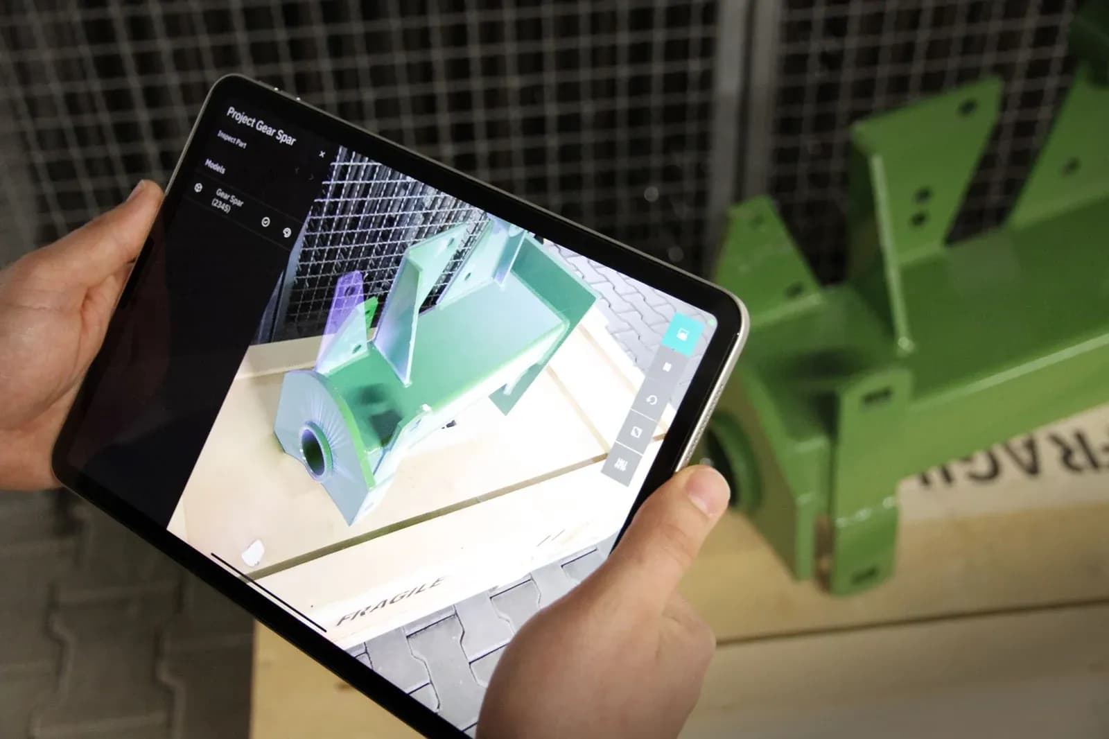 Inspection visuelle augmentée avec Visometry Twyn sur iPad